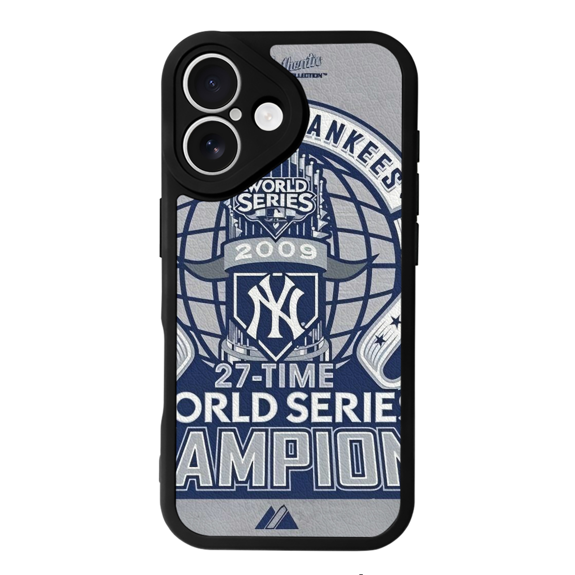 New York Yankees 207 IPhone 16 Silicone Leather Case – UV Print, Lambskin Texture – Perfect Fit, Wireless Charging Compatible, Scratch Resistant, Precise Cutouts – Stylish Protection For IPhone 16